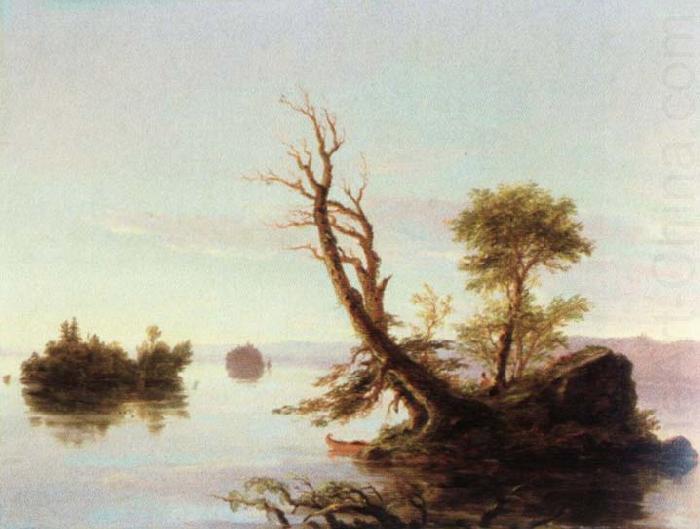 Thomas Cole american lake scene china oil painting image